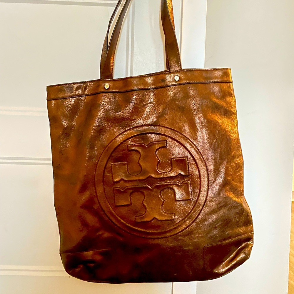 Tory Burch Large Metallic Tote